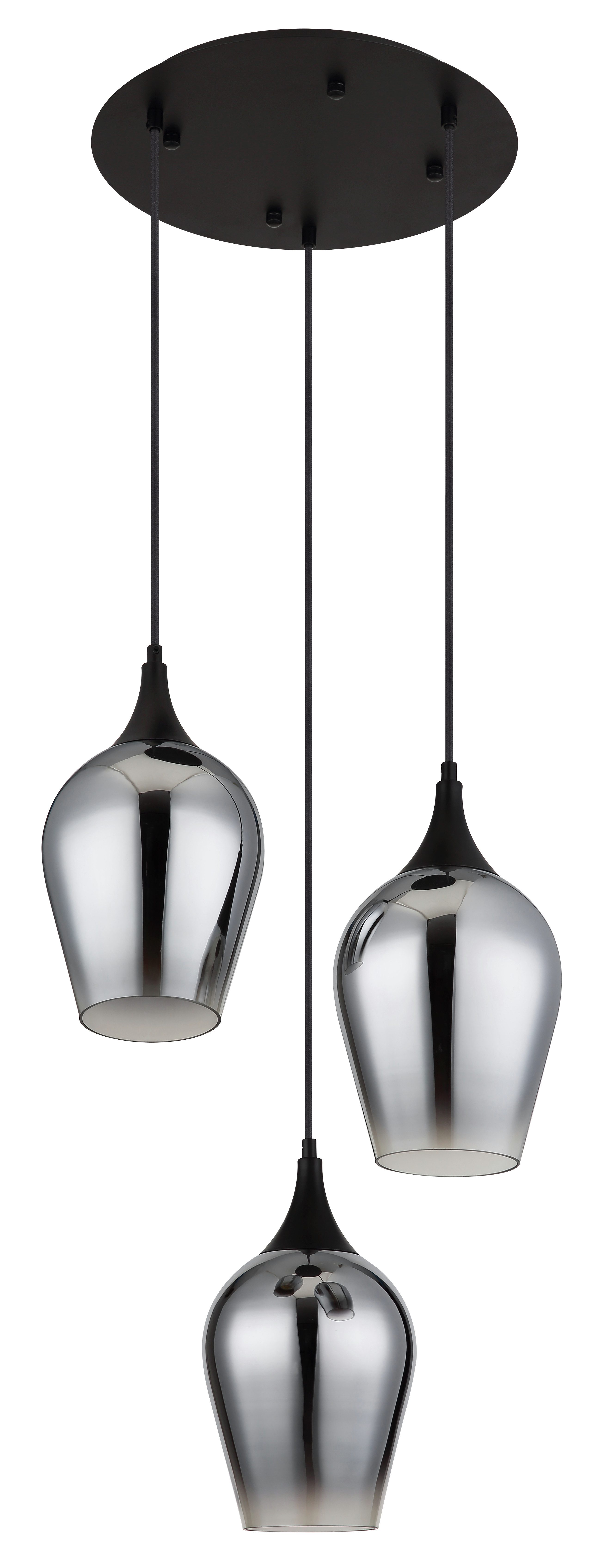 GLOBO LIGHTING Hängeleuchte LAVUS, ohne Leuchtmittel, Hängelampe/Pendelleuchte/Höhe kürzbar/Wohnzimmer/Esszimmer