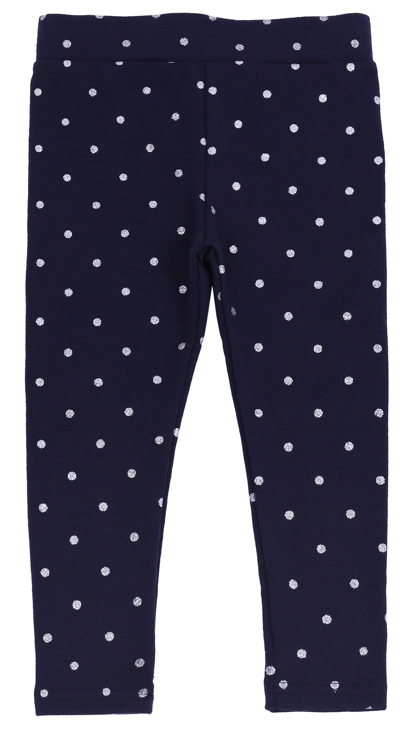 7/8-Leggings Marineblaue Leggings mit Erbsenmuster 5-6 Jahre