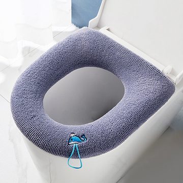 WC-Deckelbezug WC Wärmer Pad,Universal mit Aufhängeschlaufe Abdeckung Caterize