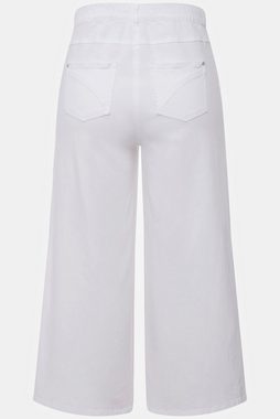 Ulla Popken Regular-fit-Jeans Jeans-Culotte wadenlang weites Bein Marlenehose