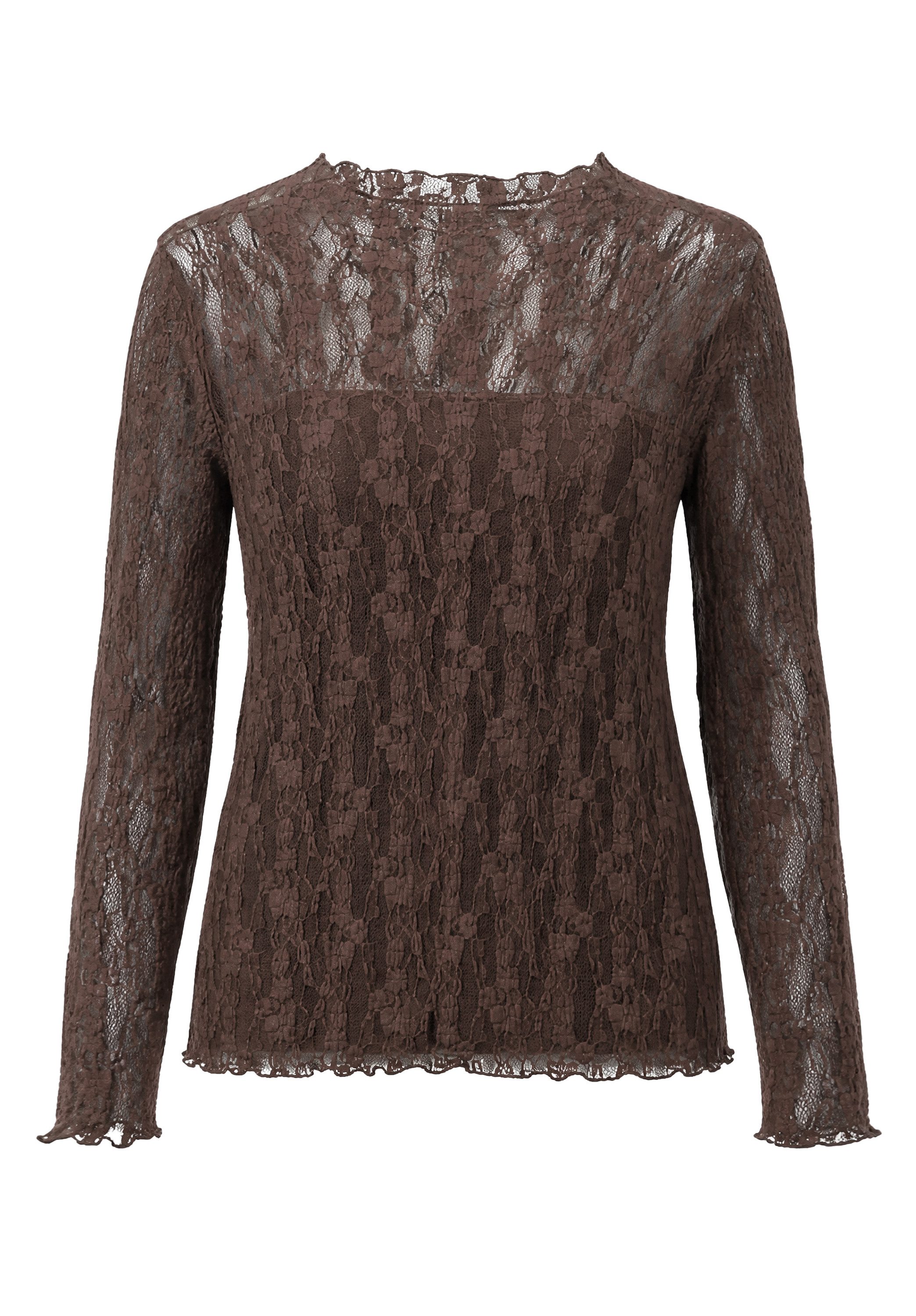 bianca Print-Shirt ELA aus filigraner Spitze in trendigen Farben