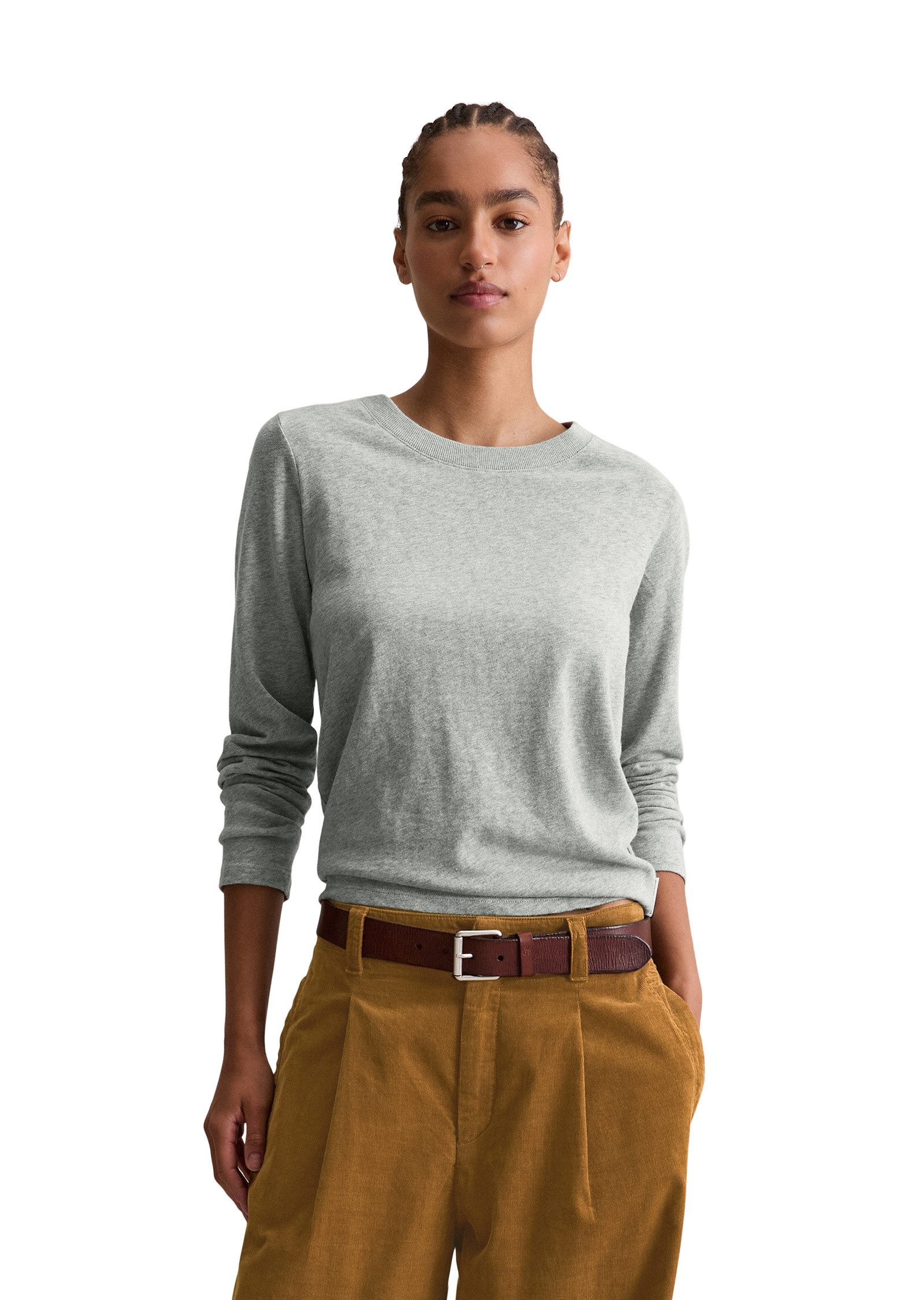 Marc O'Polo DENIM Langarmshirt aus Heavy Slub Jersey günstig online kaufen