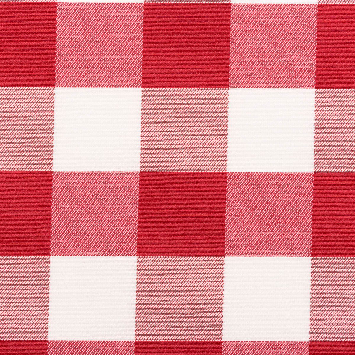 SCHÖNER LEBEN. Stoff Dekostoff Karos rot weiß 140cm Breite