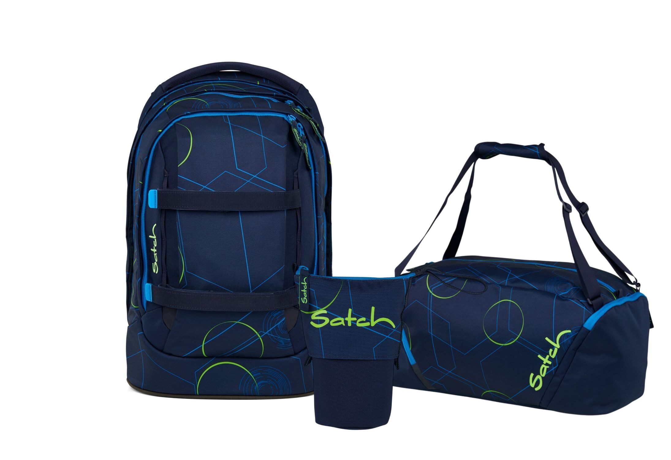 Schulranzen Schulrucksack-Set PACK Blue Tech 3-teilig