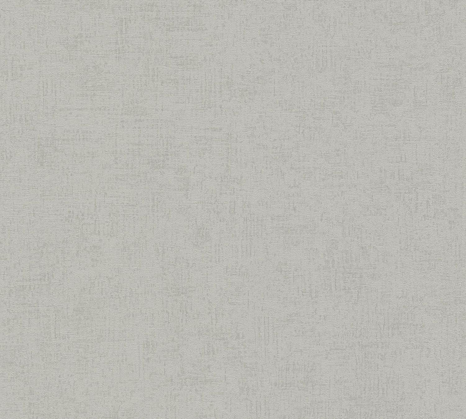 Profhome Vliestapete 306464-GU Uni Tapete Spachteloptik schimmernd grau platin-grau 5,33 m2, leicht strukturiert, schimmernd, (1 Rolle, 5,33 qm), heißgeprägte Vliestapete, grau