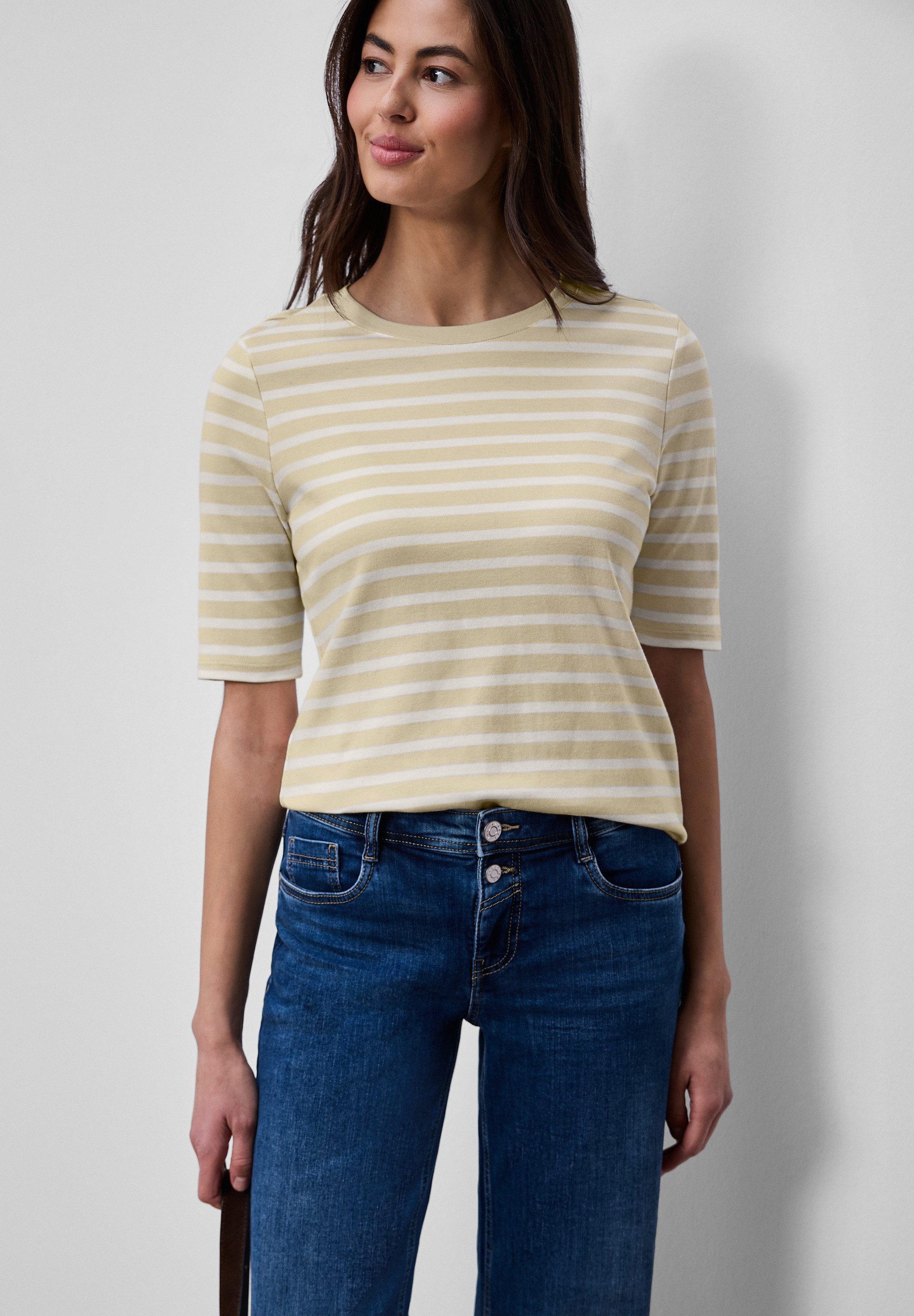 STREET ONE T-Shirt aus reiner Baumwolle