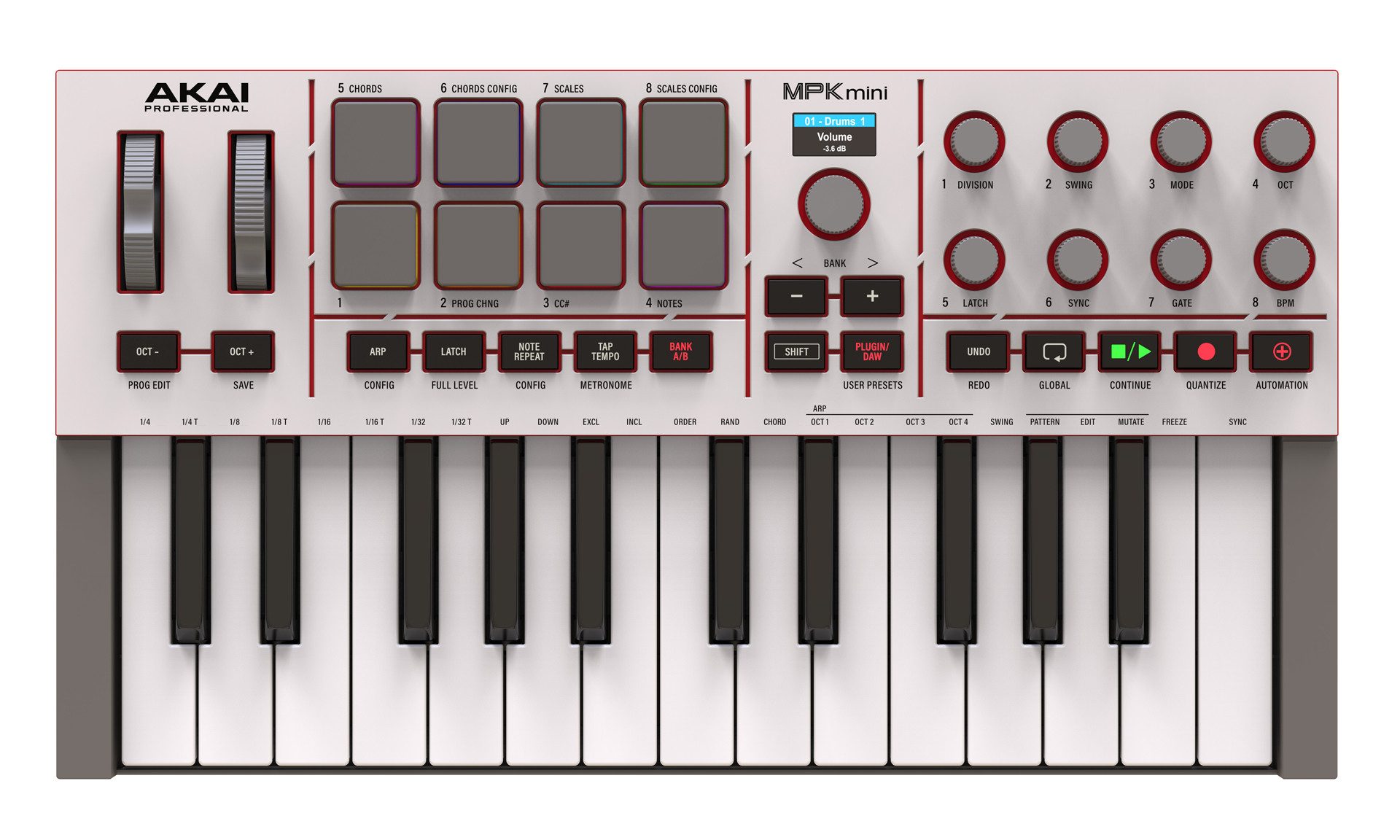 Akai Masterkeyboard Akai MPK Mini MK IV Gray