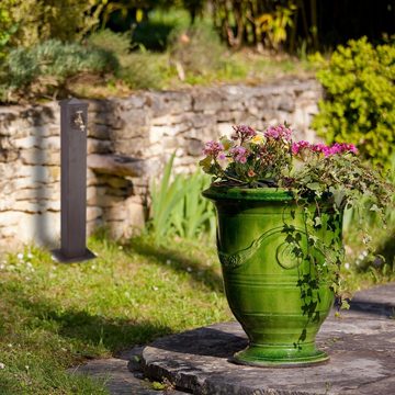 relaxdays Zapfsäule Eckige Wasserzapfsäule, Braun