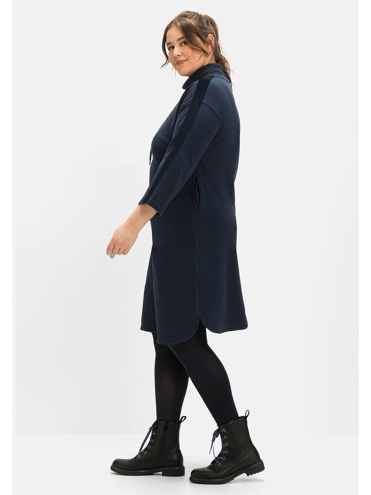 Sheego Große Größen Stiefelette mit leichter Crinkle-Optik