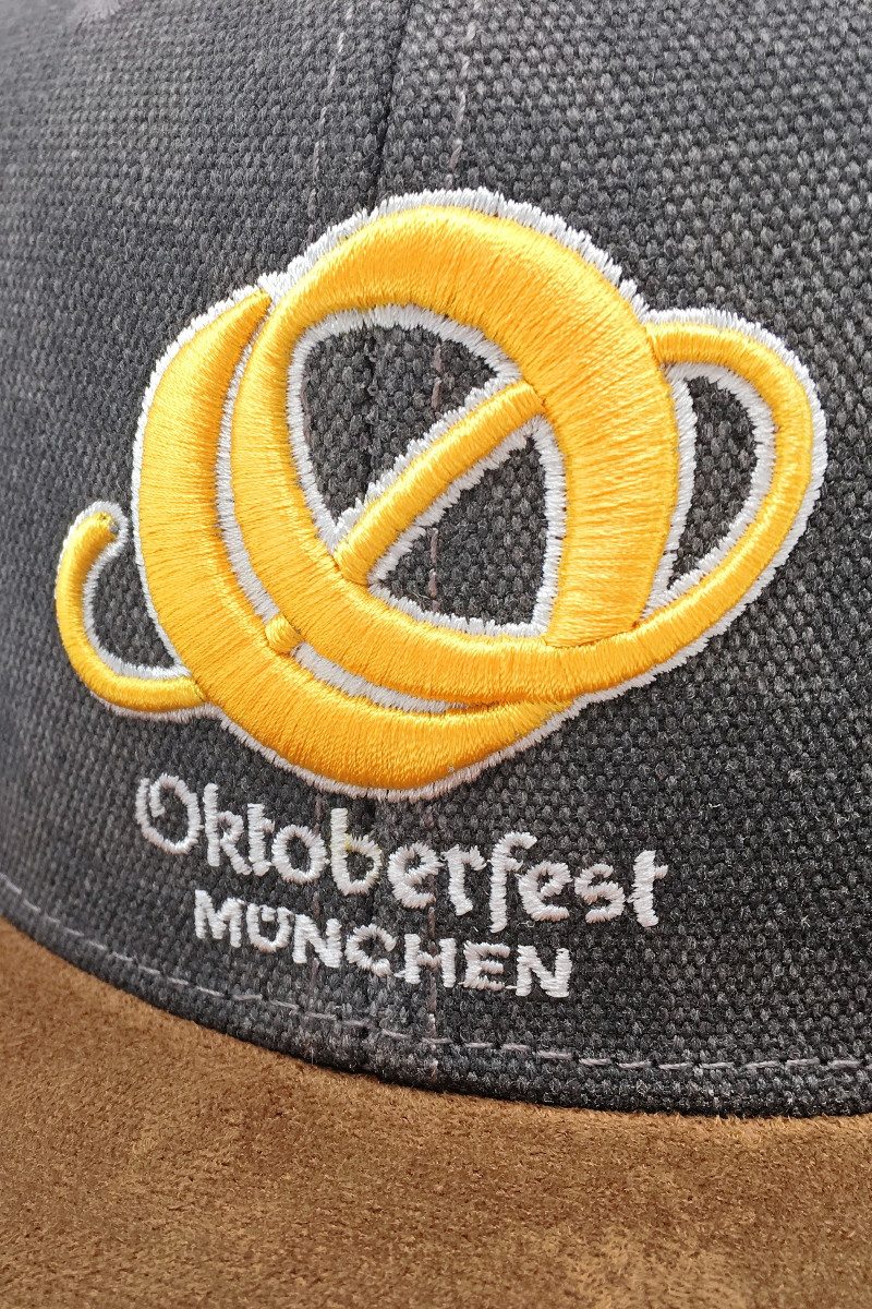 Bavarian Caps Schiebermütze Basecap - OKTOBERFEST - dunkelgrau – Bild 2 von 5