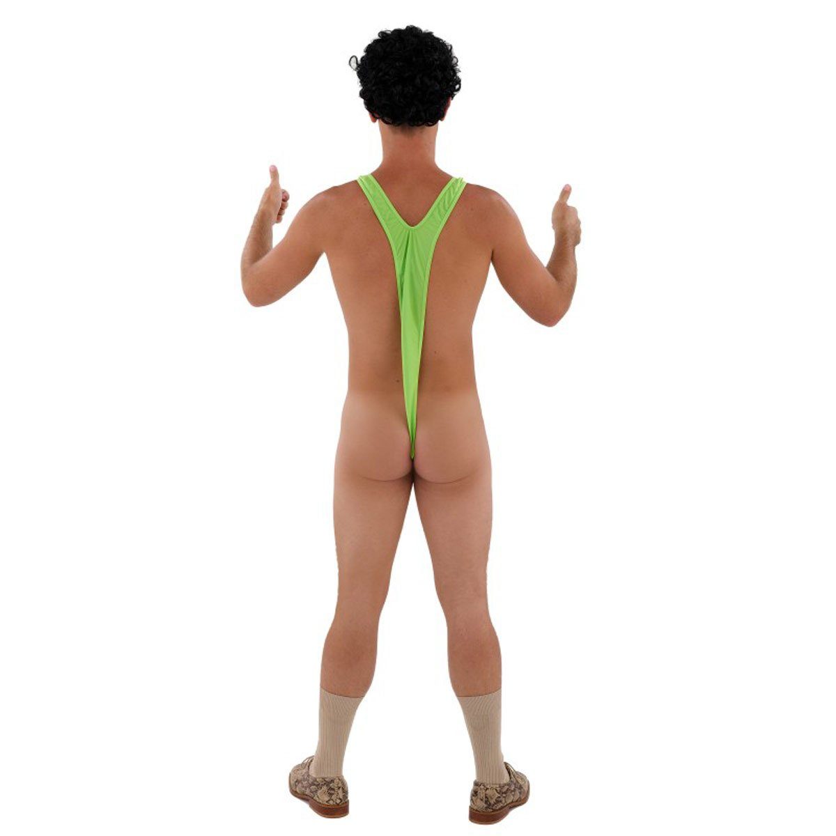 Goods+Gadgets Kostüm Borat Mankini – Männer Mankini Tanga Badehose & Party Swimwear, C-String Tanga Badehose