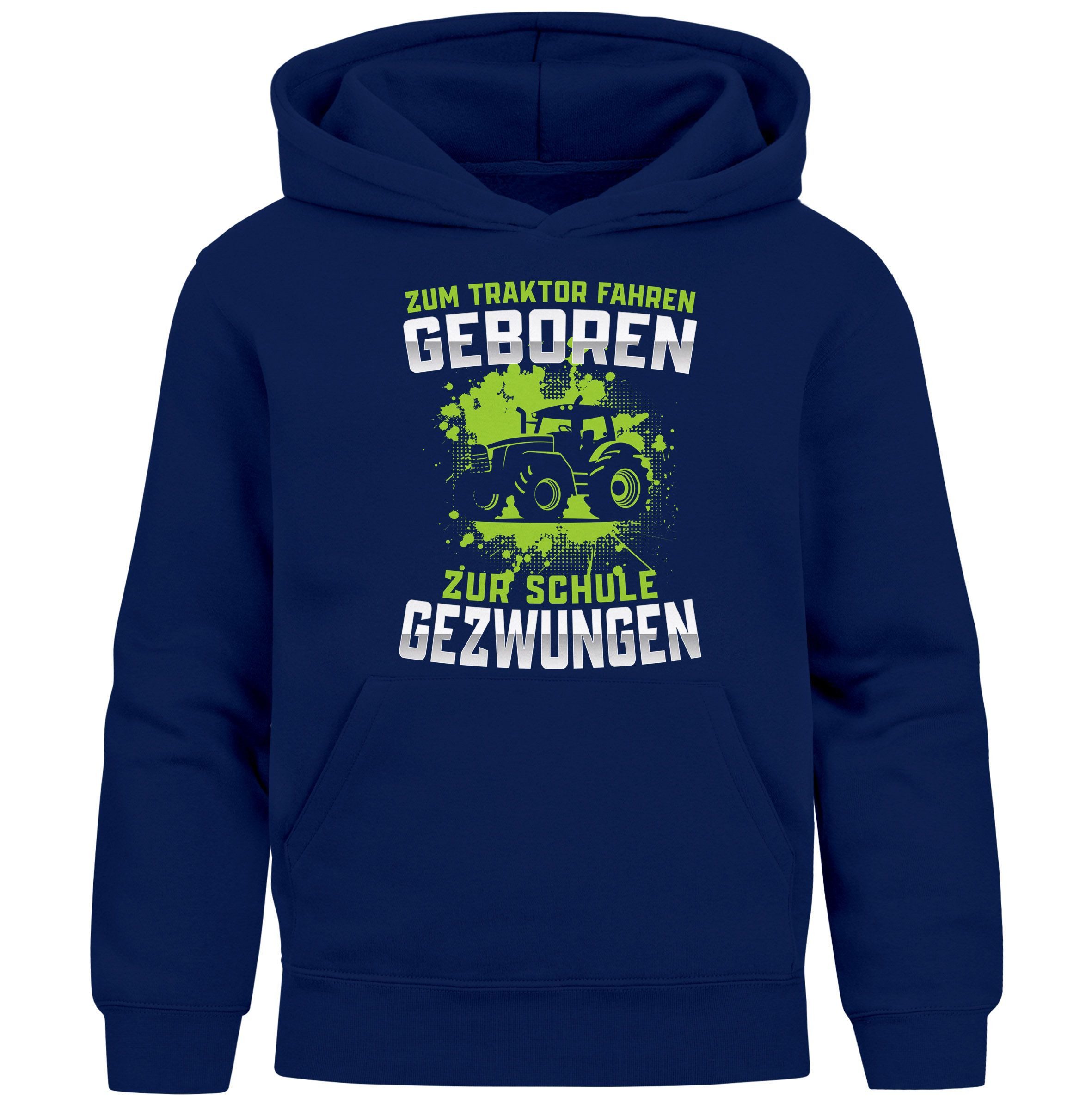 Hoodie Kinder Hoodie mit Aufdruck Traktor Trekker Jungen Motiv Spruch lustig