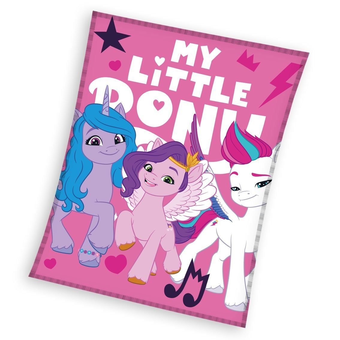 Kinderdecke My Little Pony Fleecedecke Kuscheldecke 130 x 170 cm, My Little Pony