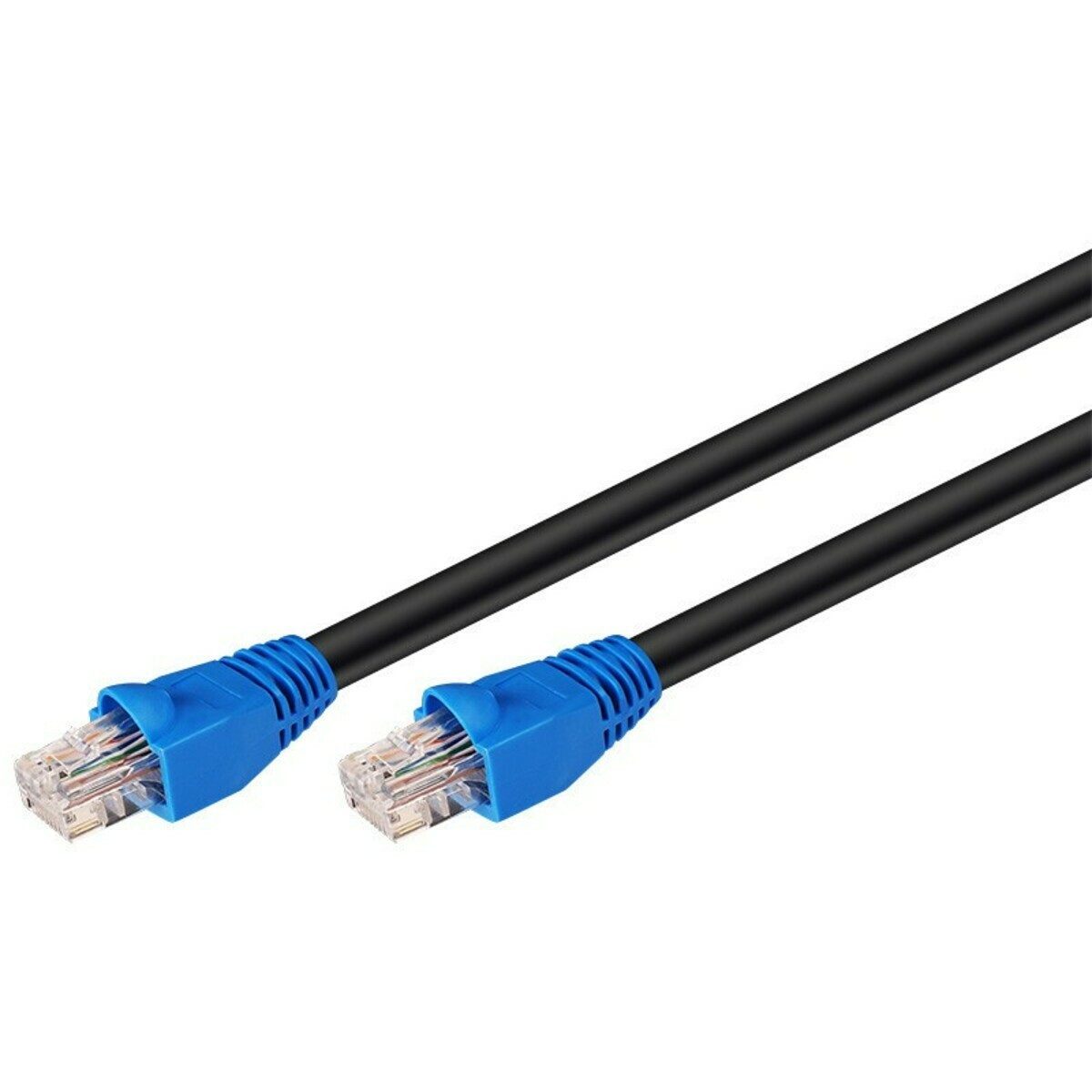 Danicom DANICOM CAT6 Kabel für den Aussenbereich UTP – 10 Meter – Schwarz Netzwerkkabel, RJ45, RJ45 (1000 cm), Cat6, CCA