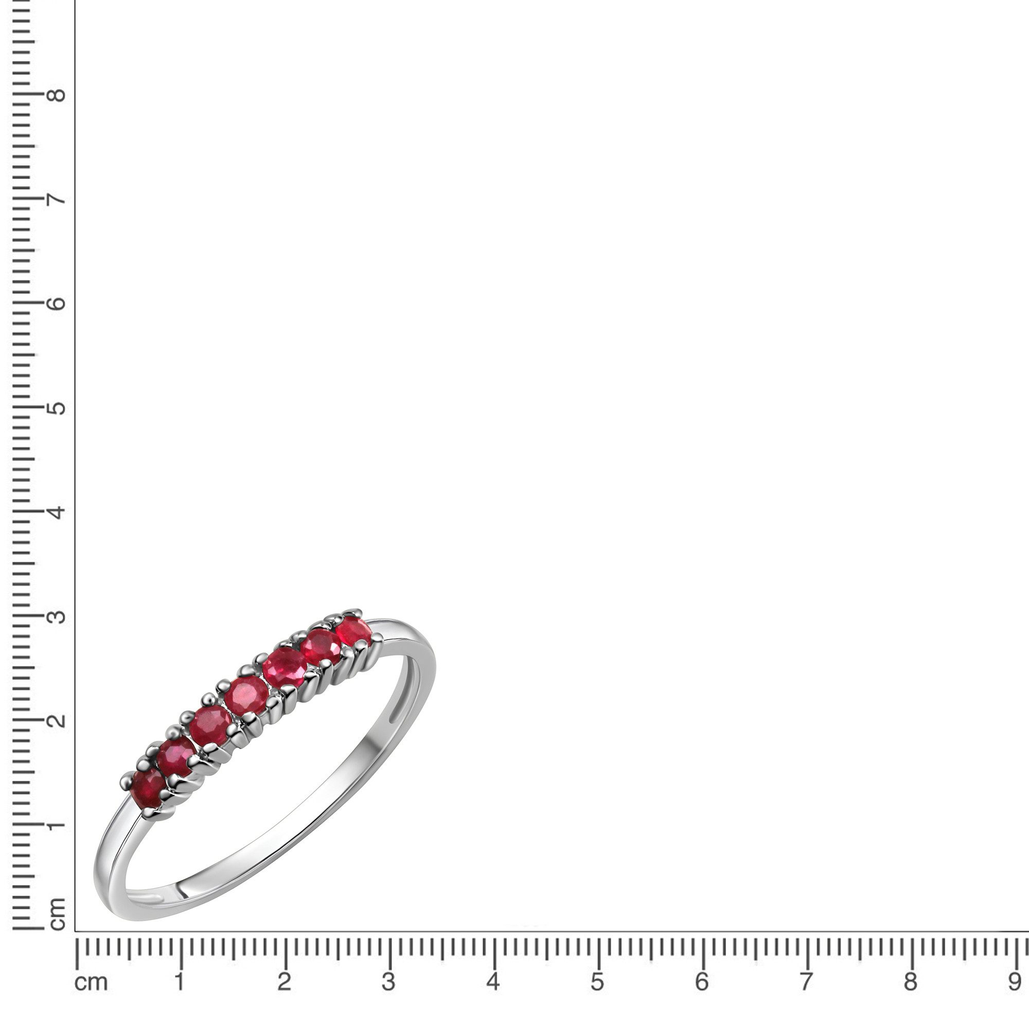 Fascination by Ellen K. Fingerring Gold 375 mit echten Rubinen