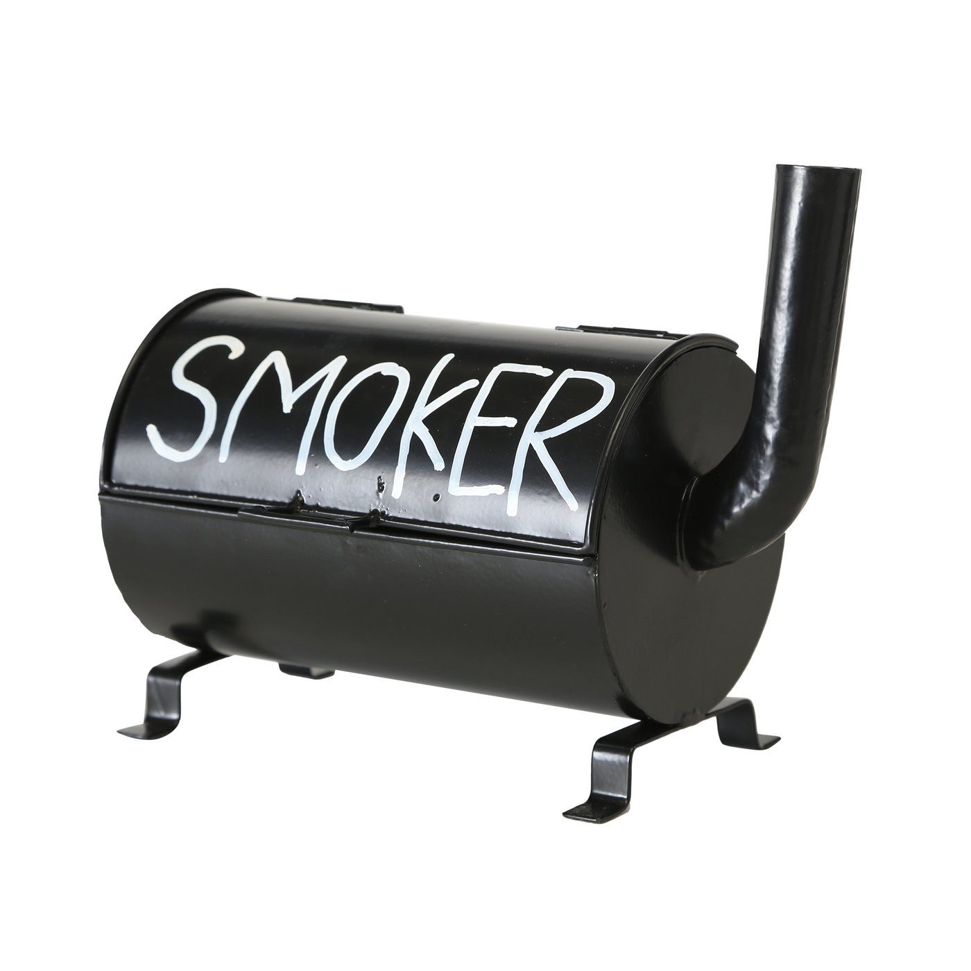 BOLTZE GRUPPE GmbH Aschenbecher Sturmaschenbecher Smoker Eisen schwarz L 20 cm
