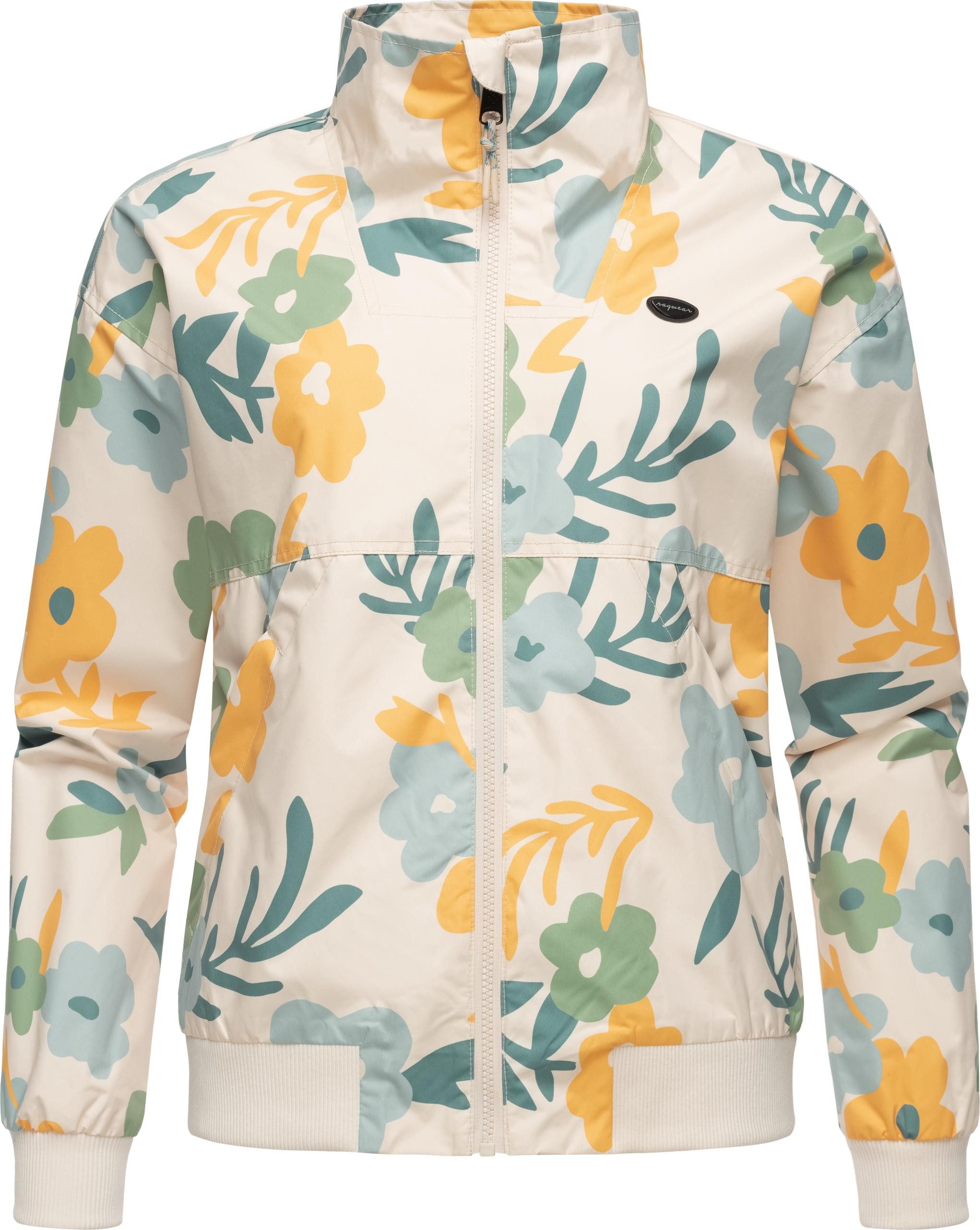RAGWEAR Outdoorjacke Goona Print Oversize Übergangsjacke mit modischem Allover-Print mehr