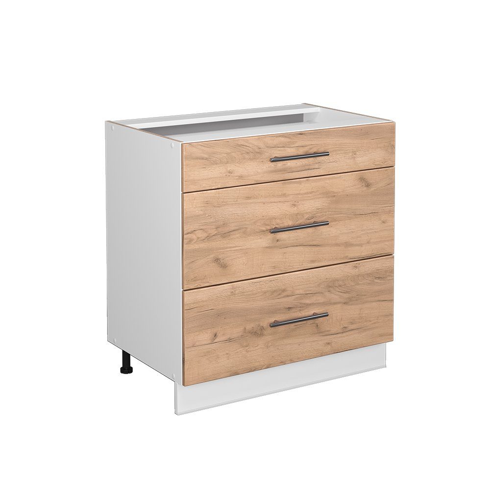 Vicco Midischrank Fame-Line GK Eiche/Weiß 80x81.6cm günstig online kaufen
