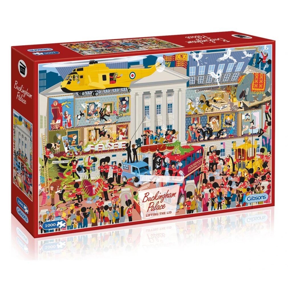 GIBSONS Puzzle Puzzle Buckingham Palace - Unter dem Deckel 1000 Teile, Puzzleteile