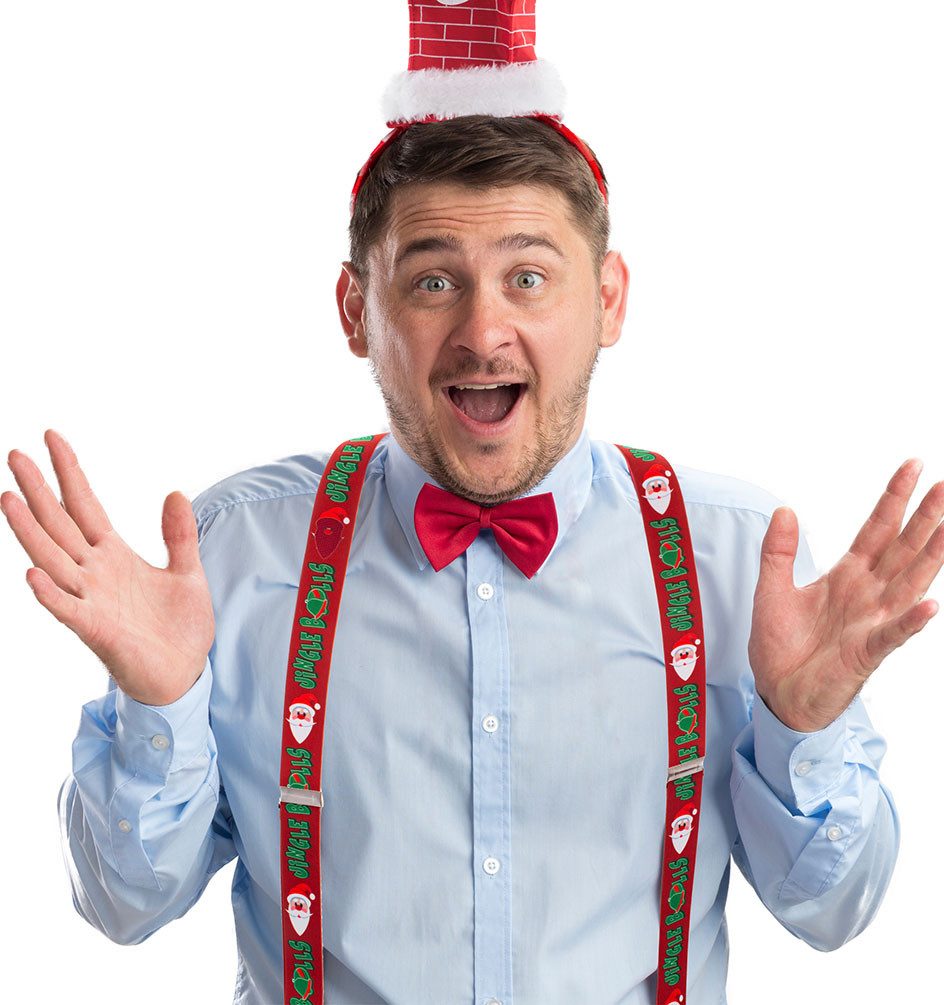 Karneval-Klamotten Kostüm Hosenträger Weihnachten Nikolaus Jingle Bells, fü günstig online kaufen