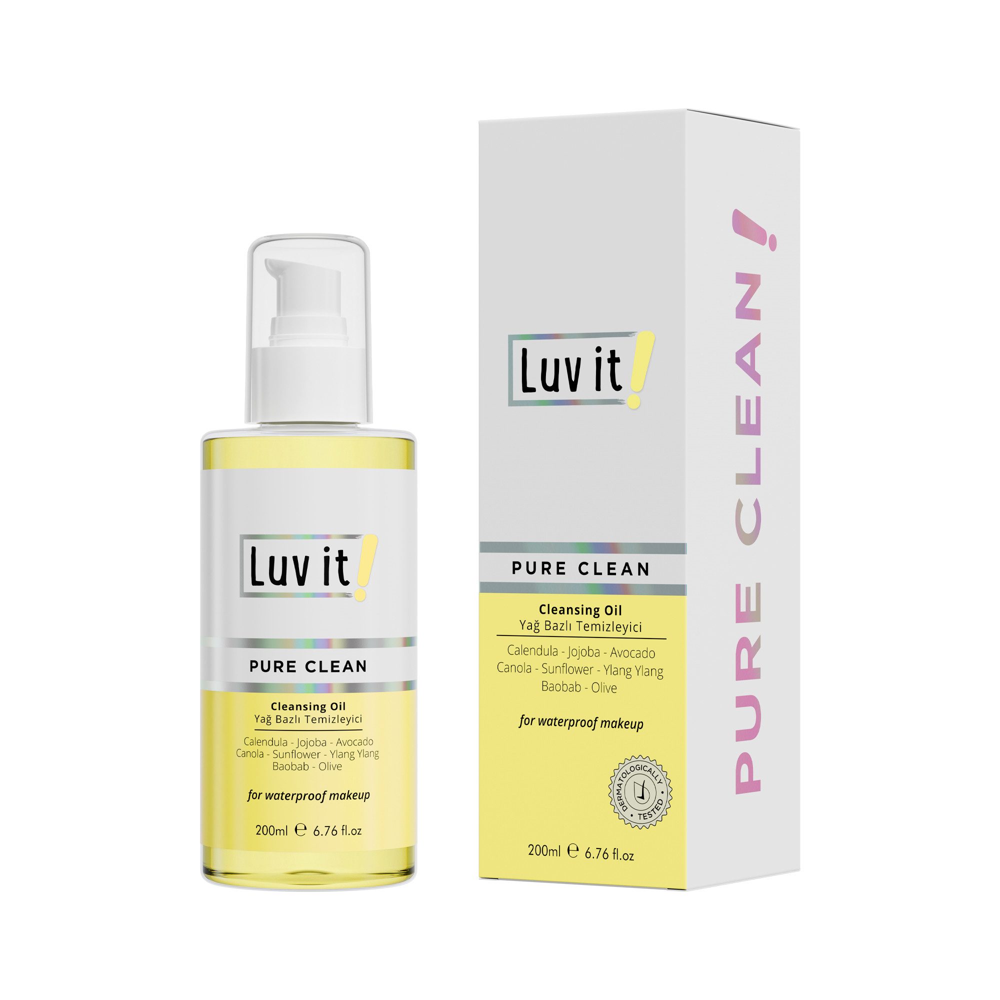 Luv it! Gesichtspflege Ölbasiertes Gesichtsreinigungs-Gel, Ölbasiertes Reinigungsgel für Double Cleansing