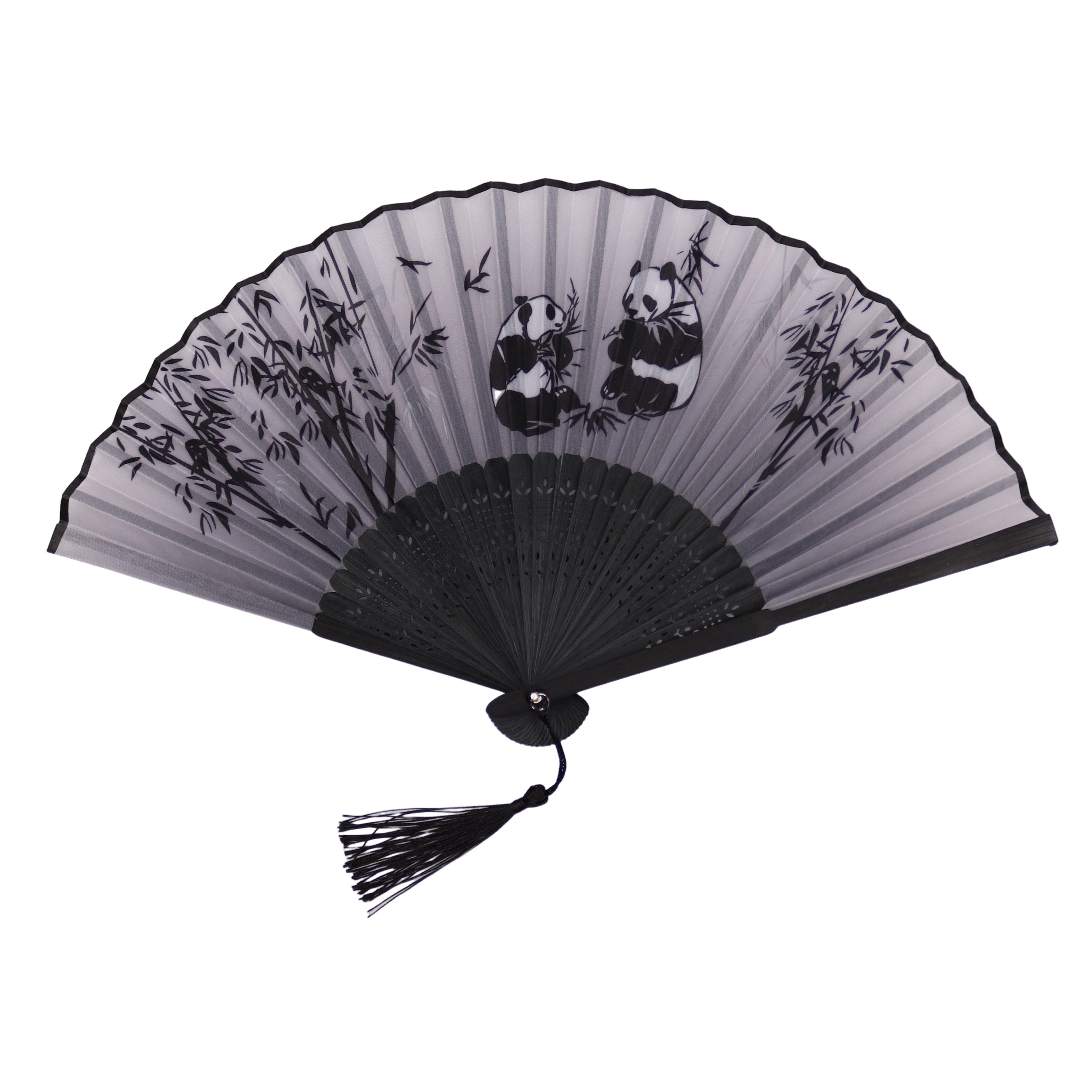 MIRROSI Handfächer aus Stoff – stilvoll & nachhaltig, mit stilvollem Design Japan Style, Leicht, stabil und umweltfreundlich, Vintage Look