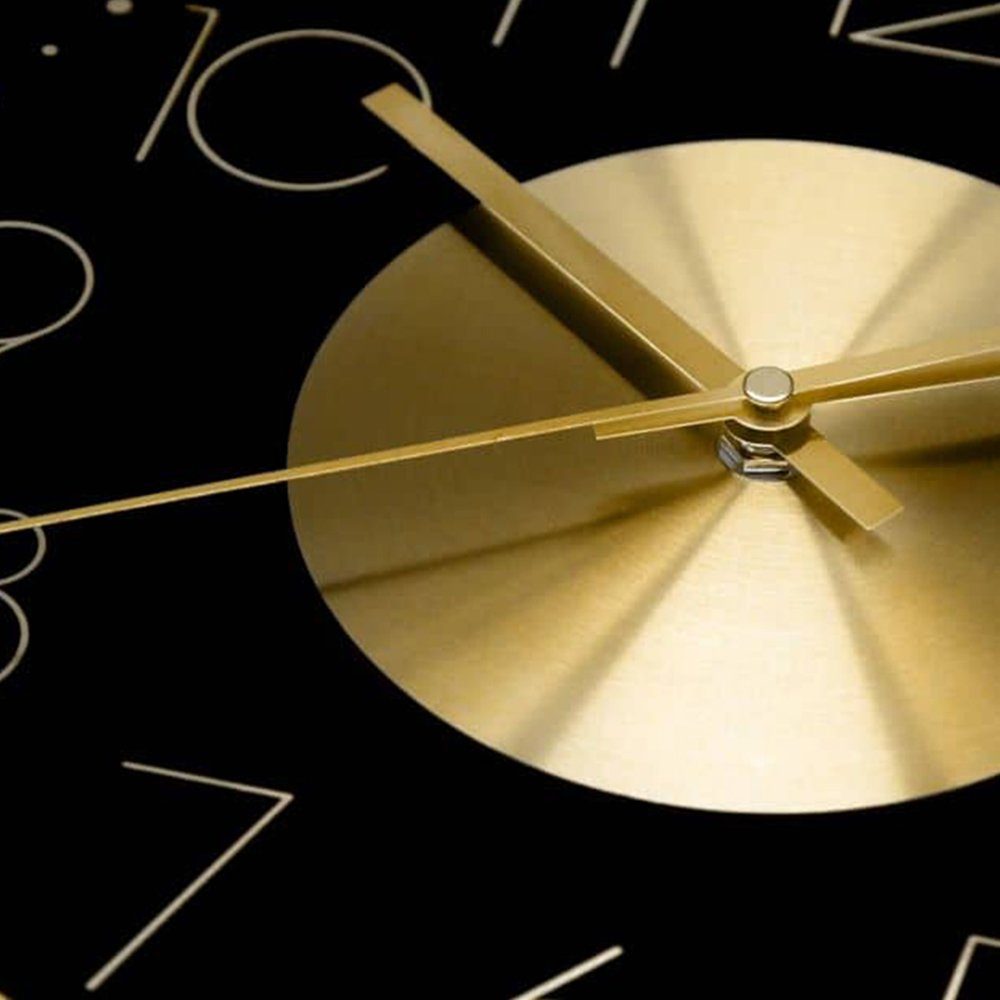 K&L Wall Art Wanduhr Aluminium Metalluhr Moderne Loft Uhr (ohne Tick-Geräusche)