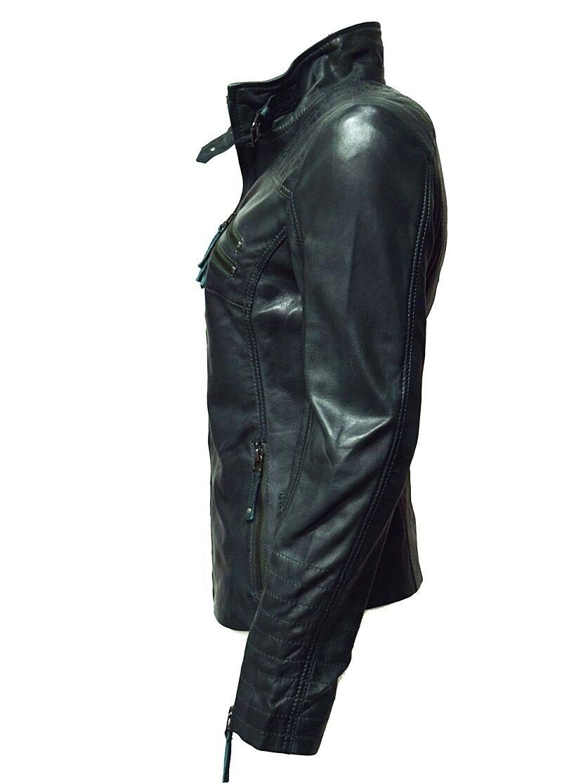 Zimmert Leather Lederjacke Amy (1-St) weiches Lammnappa Leder