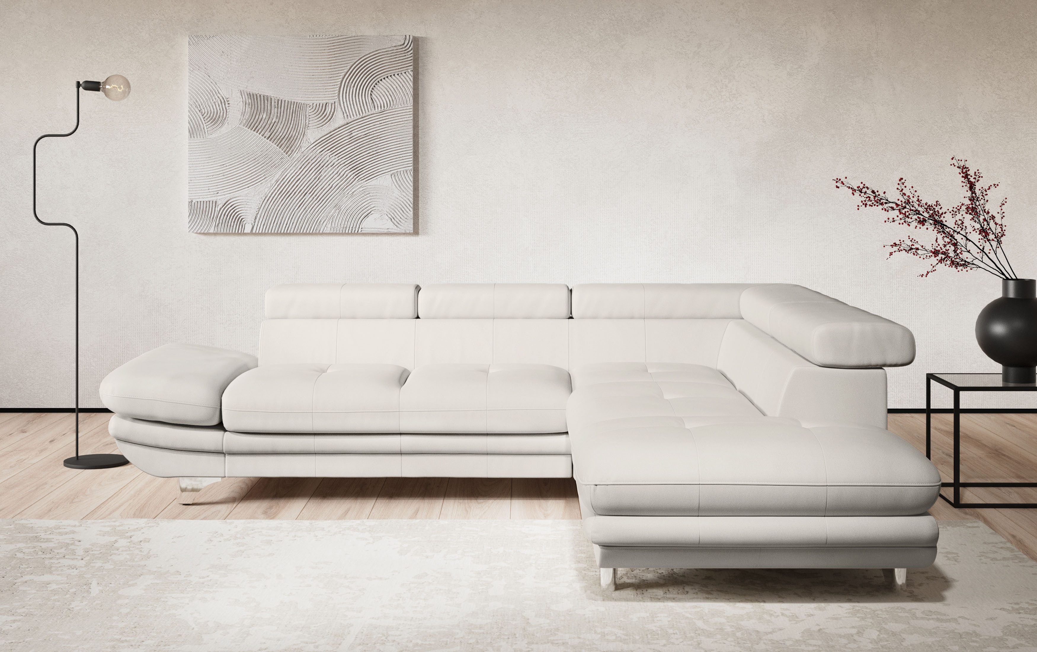 COTTA Ecksofa "Enterprise L-Form", mit Arm- & Kopfteilverstellung, wahlweis günstig online kaufen