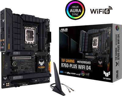 Asus TUF GAMING B760-PLUS WIFI D4 Mainboard, Intel B760, ATX, DDR4 Speicher, PCIe 5.0, 2x M.2, WiFi6