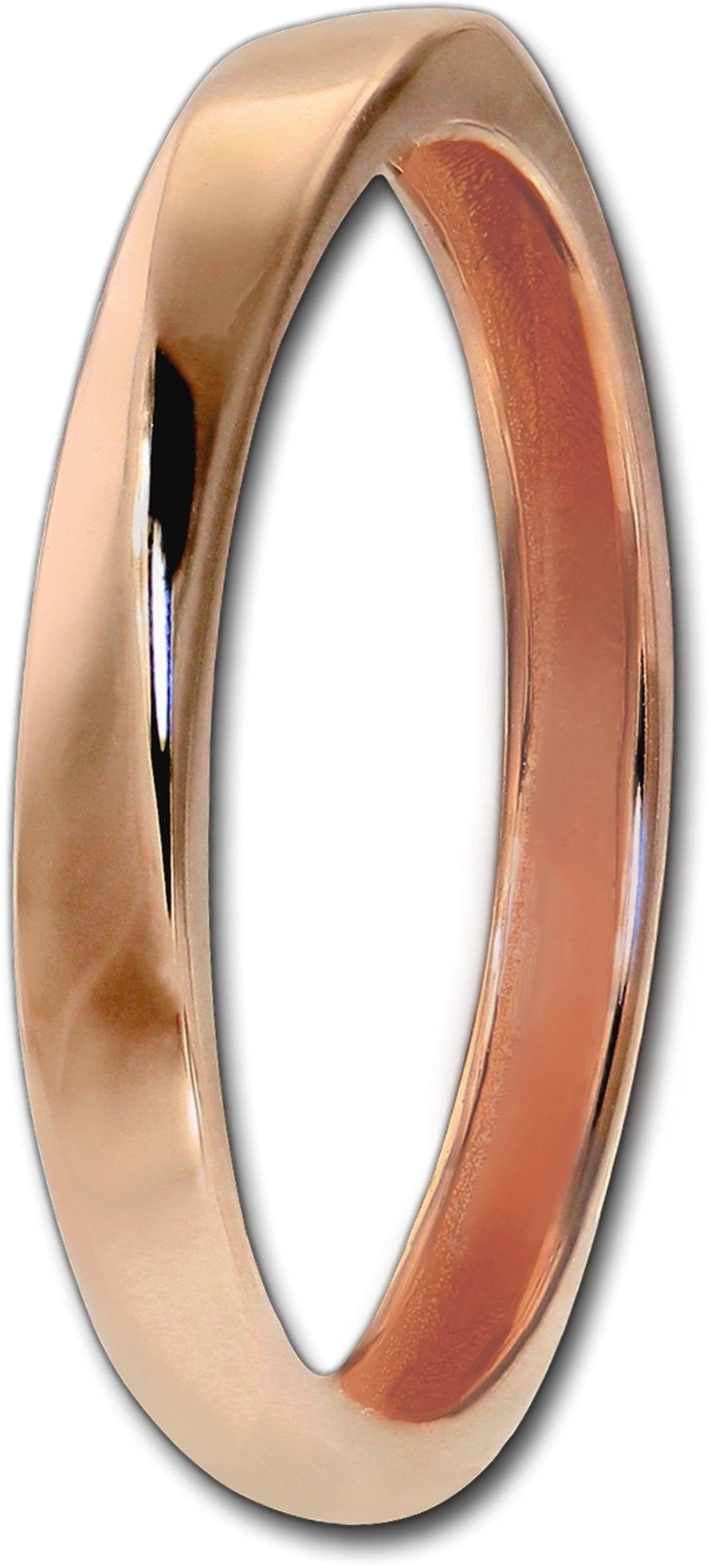 GoldDream Goldring GoldDream Ring Damen Gr. 56 Twist 8K (Fingerring), Damen Ring Echtgold, 333er Rosegold, rose, weiß, Twist