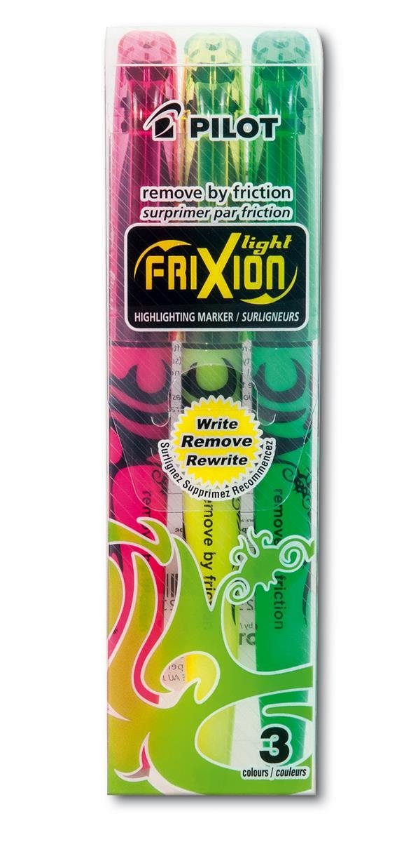 FriXion PILOT 3 Textmarker light PILOT Marker farbsortiert