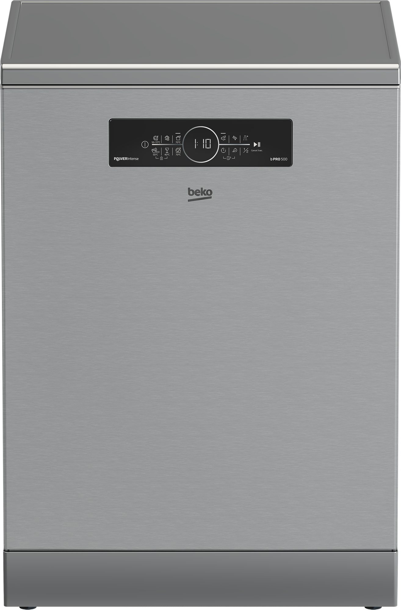 BEKO Standgeschirrspüler BDFN36541XP, 8,9 l, 15 Maßgedecke, Doppelt gut organisiert – inklusive Besteckschublade und Besteckkorb