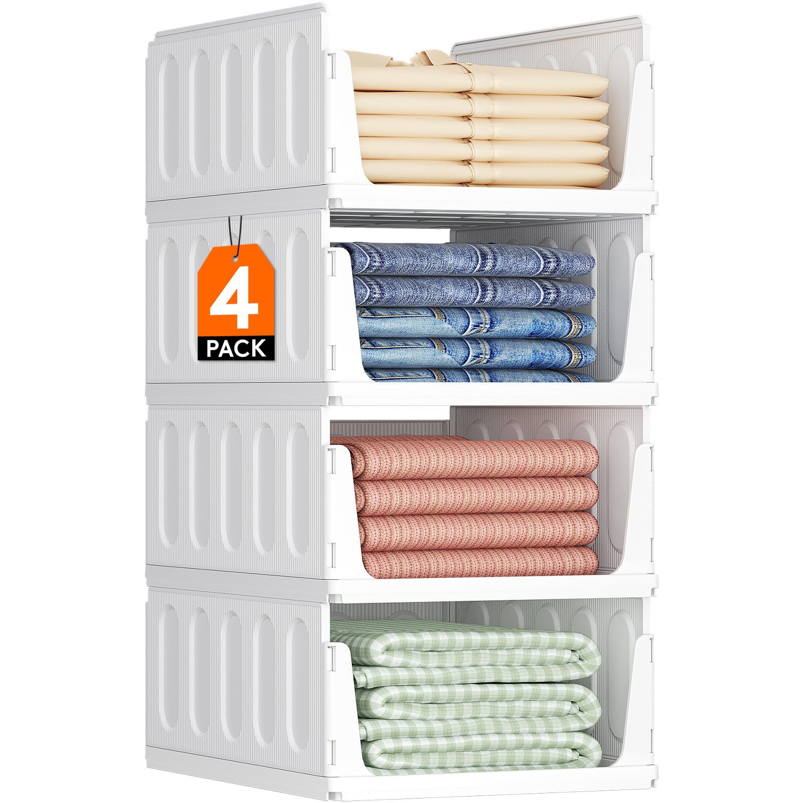 Lifewit Aufbewahrungsbox Organizer Schrank-Organizer Kleiderschrank faltbare Aufbewahrungsbox