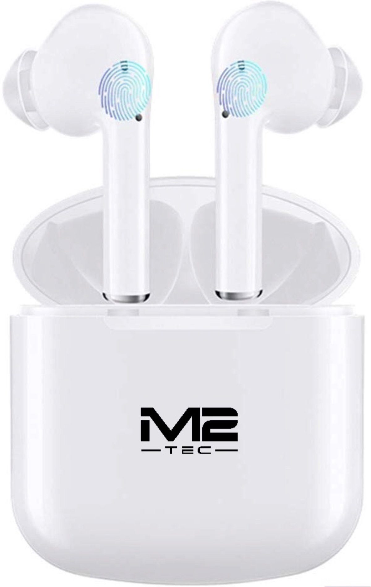 M2-Tec I9x Weiß Bluetooth-Kopfhörer (Kopfhörer, universal, Bluetooth, Kabellos, lange Akkulaufzeit, Benutzerfreundlich)