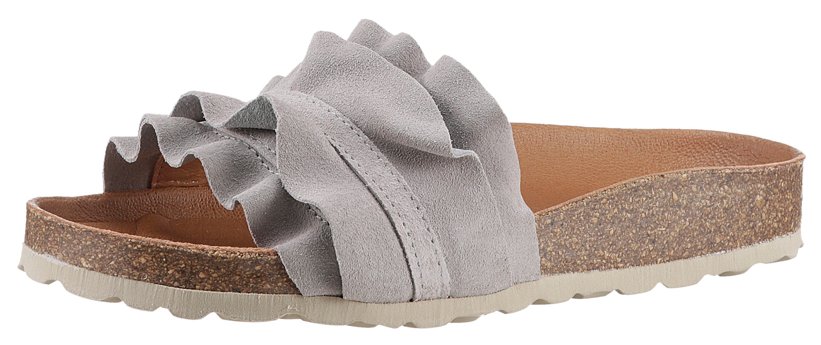 VERBENAS Rocio Roda Pantolette Sommerschuh, Flat mit geschwungenen Laschens günstig online kaufen