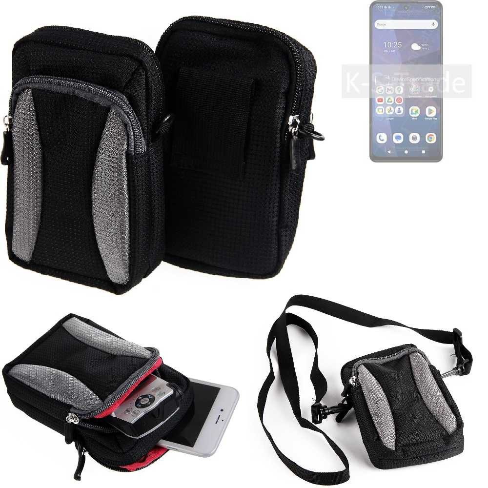 K-S-Trade Handyhülle für BQ 6861L Core, Holster Schutz Hülle Handy Hülle Gürteltasche Umhängetasche mit