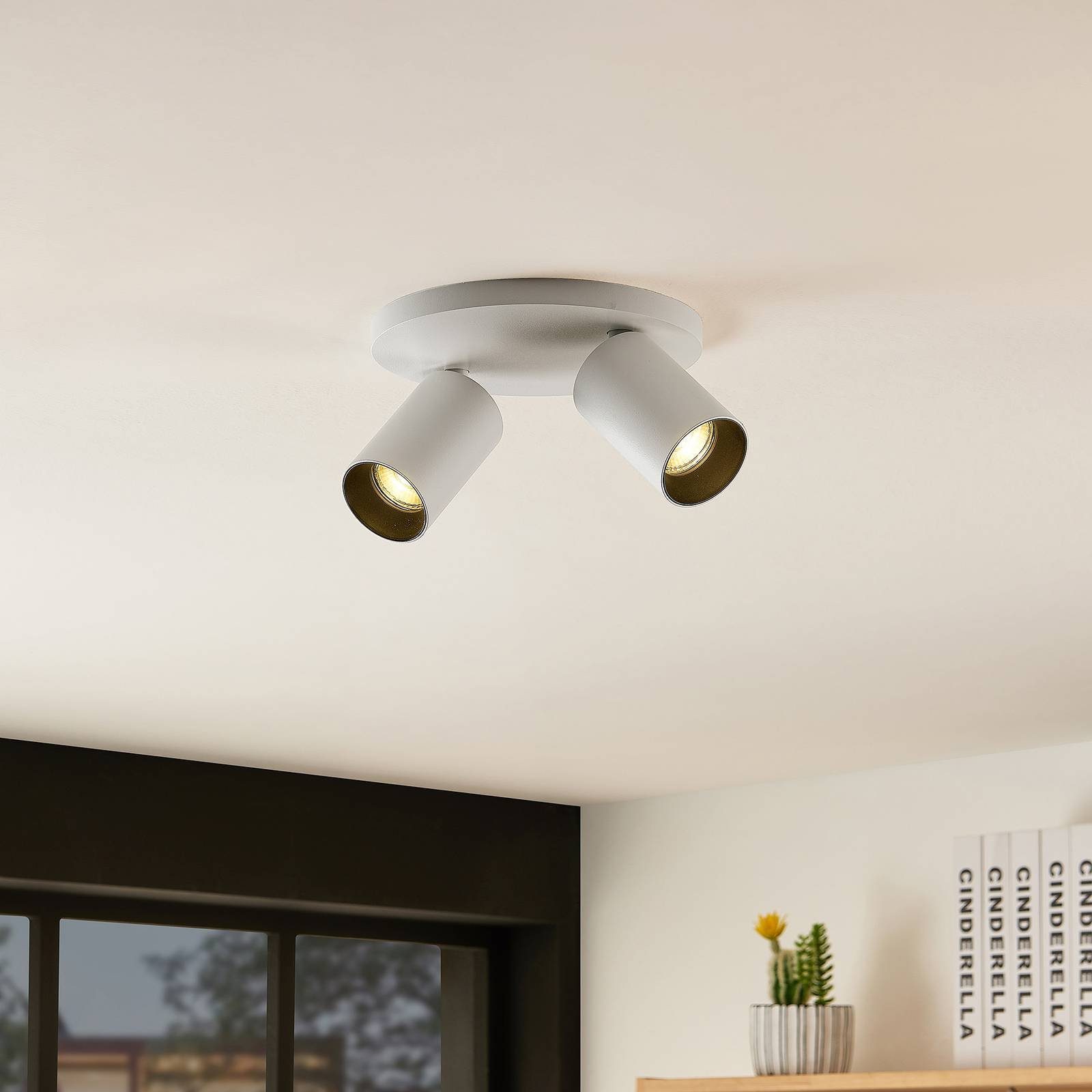 Arcchio Deckenstrahler Brinja, Metall, Weiß IP20, 2 x 8 W LED