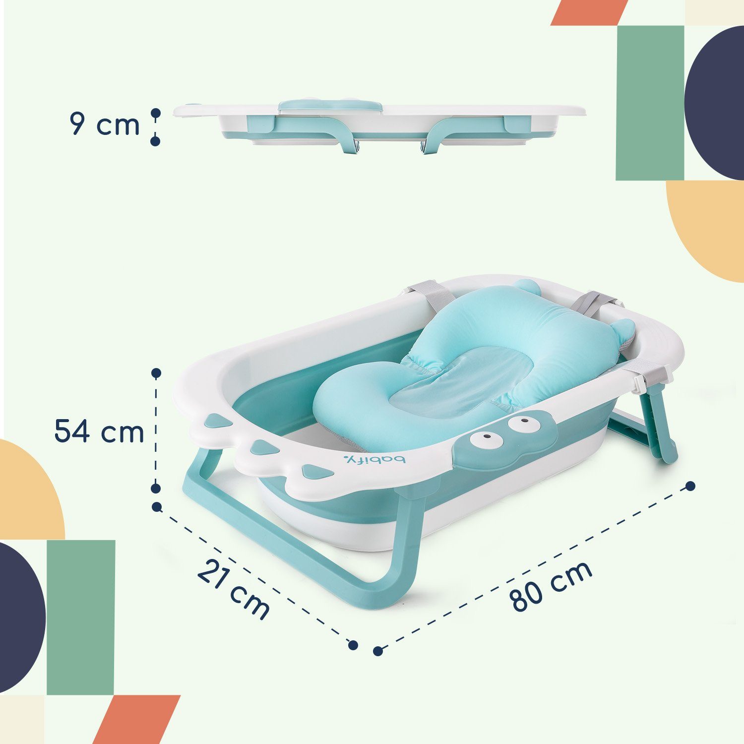 Geburt baby Säuglinge mit ab klappbare Babify Kissen, Baby Babywanne freistehend Folding Babybadewanne dusche