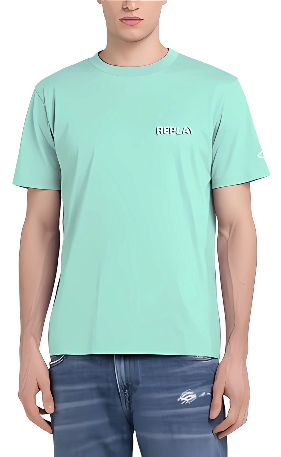 Replay T-Shirt BASIC (1-tlg) aus Baumwolle günstig online kaufen