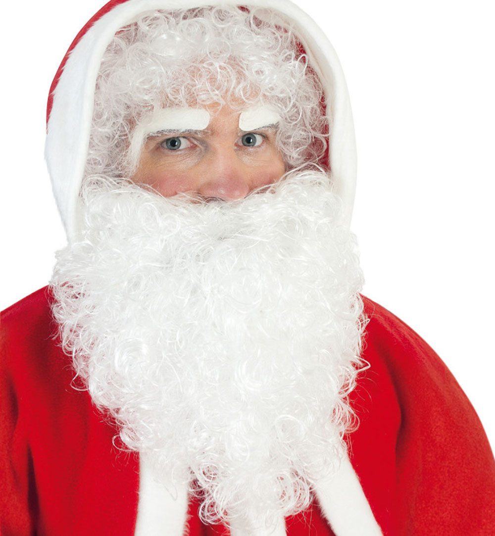 Kostüm-Perücke Nikolaus Weihnachtsmann Perücke mit Bart und Augenbrauen