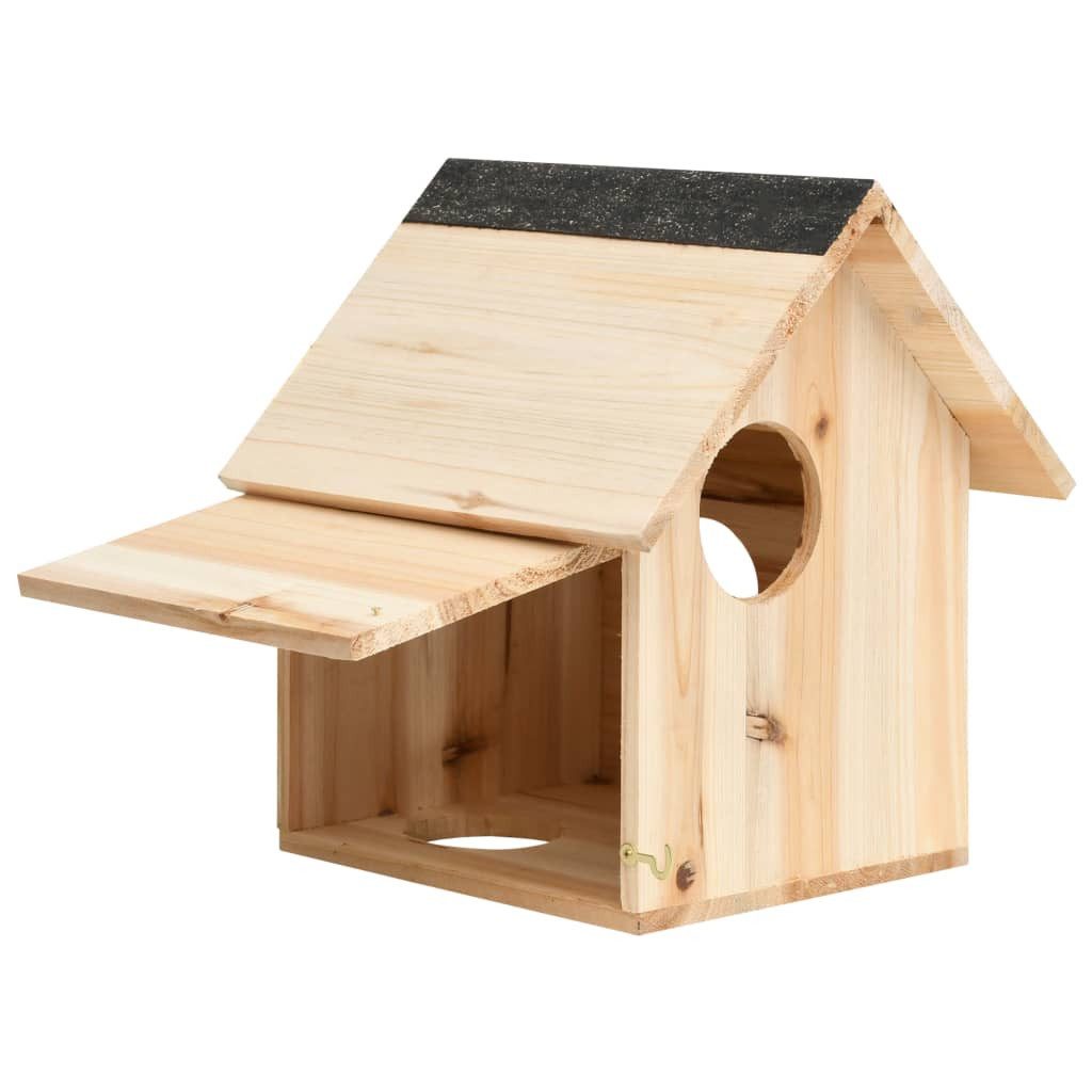 vidaXL Vogelhaus Eichhörnchenhaus Tanne Massivholz 26x25x29 cm Holz