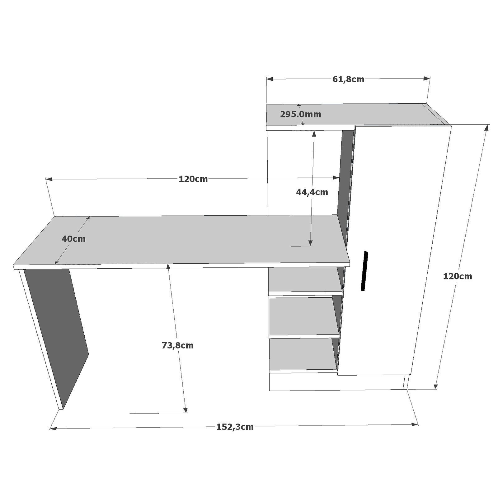 Schreibtisch Decor LCS1109-Schreibtisch Skye