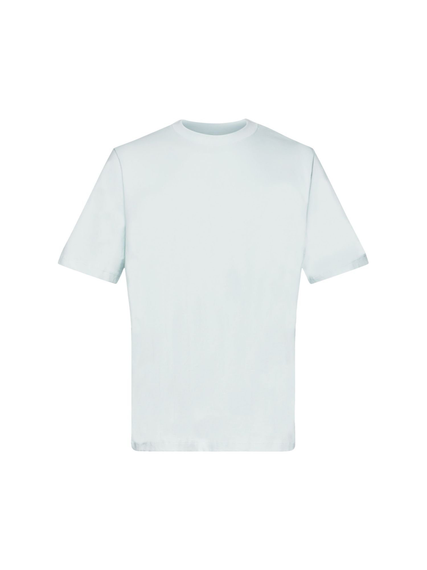 Esprit T-Shirt Baumwoll-T-Shirt mit Rundhalsausschnitt (1-tlg) LIGHT AQUA GREEN