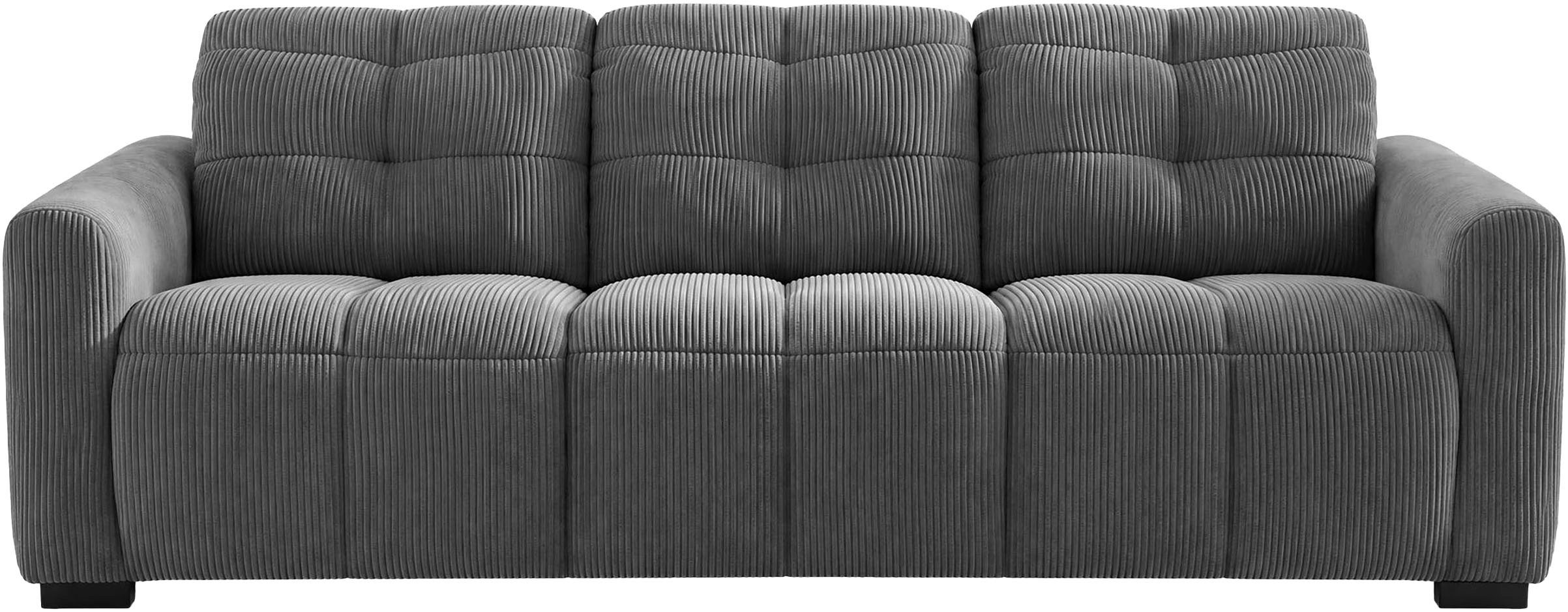 OTTO home 3-Sitzer CAARLA Cord, Sofa, 224 cm, man. oder elektr. Relaxfunktion (USB-A/C), mit USB-A und USB-C bei elektrischer Ausführung, Kopfteilverstellung – Bild 2 von 5