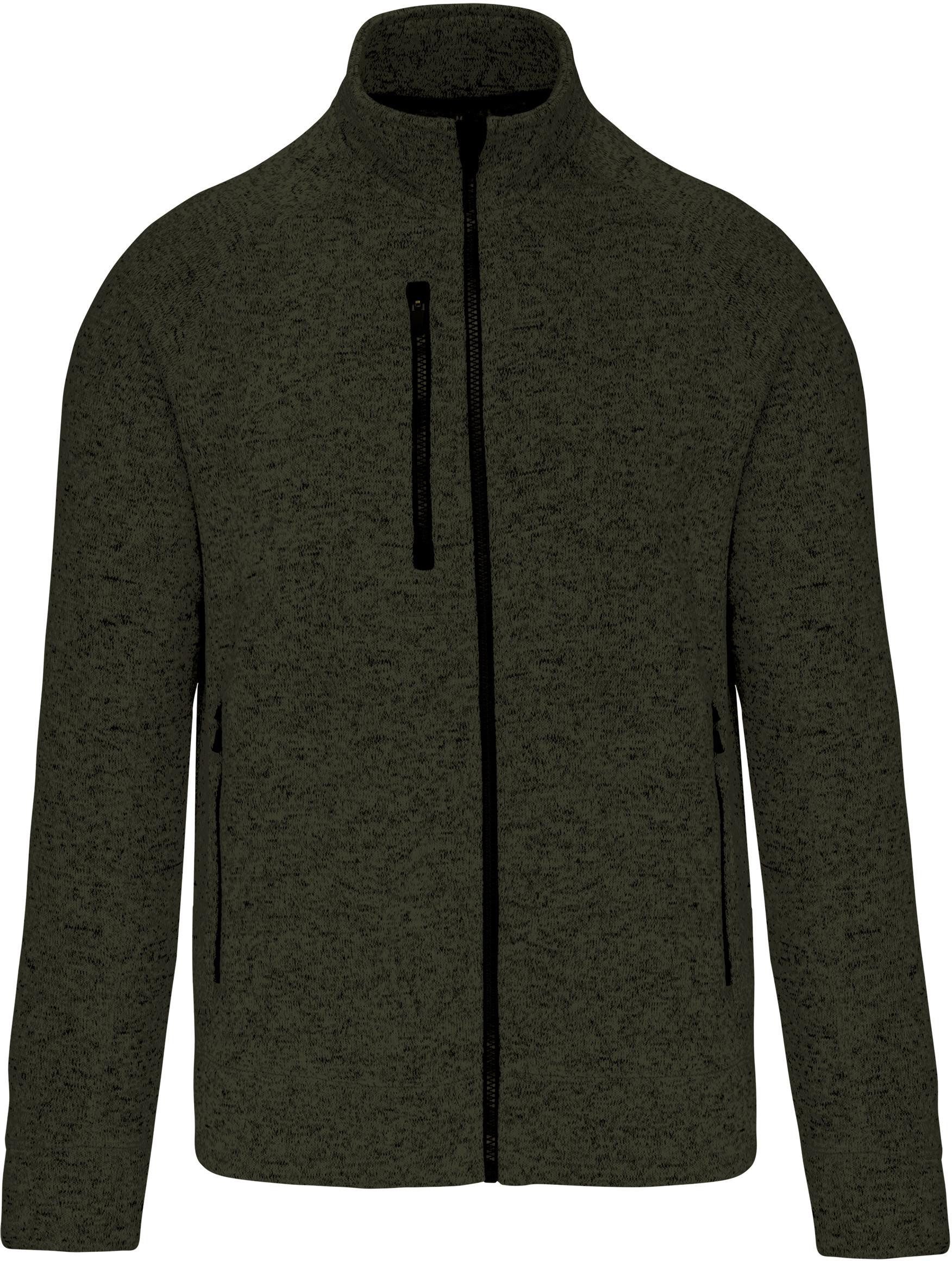 Outdoorjacke Herren-Weste mit Reißverschluss, aus Chiné