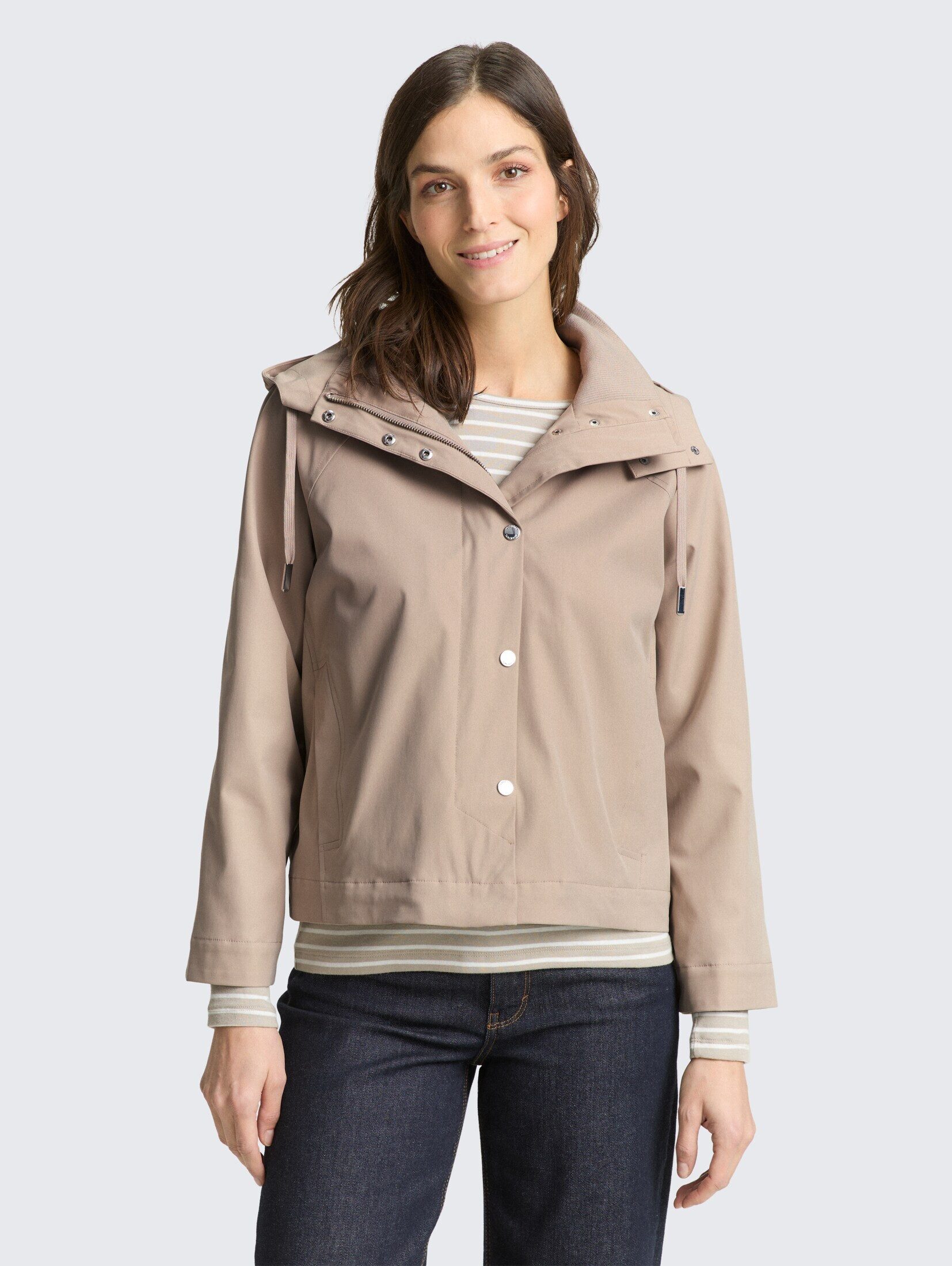 TOM TAILOR Sommerjacke Jacken Ultralight Short Parka aus wasserabweisendem Material