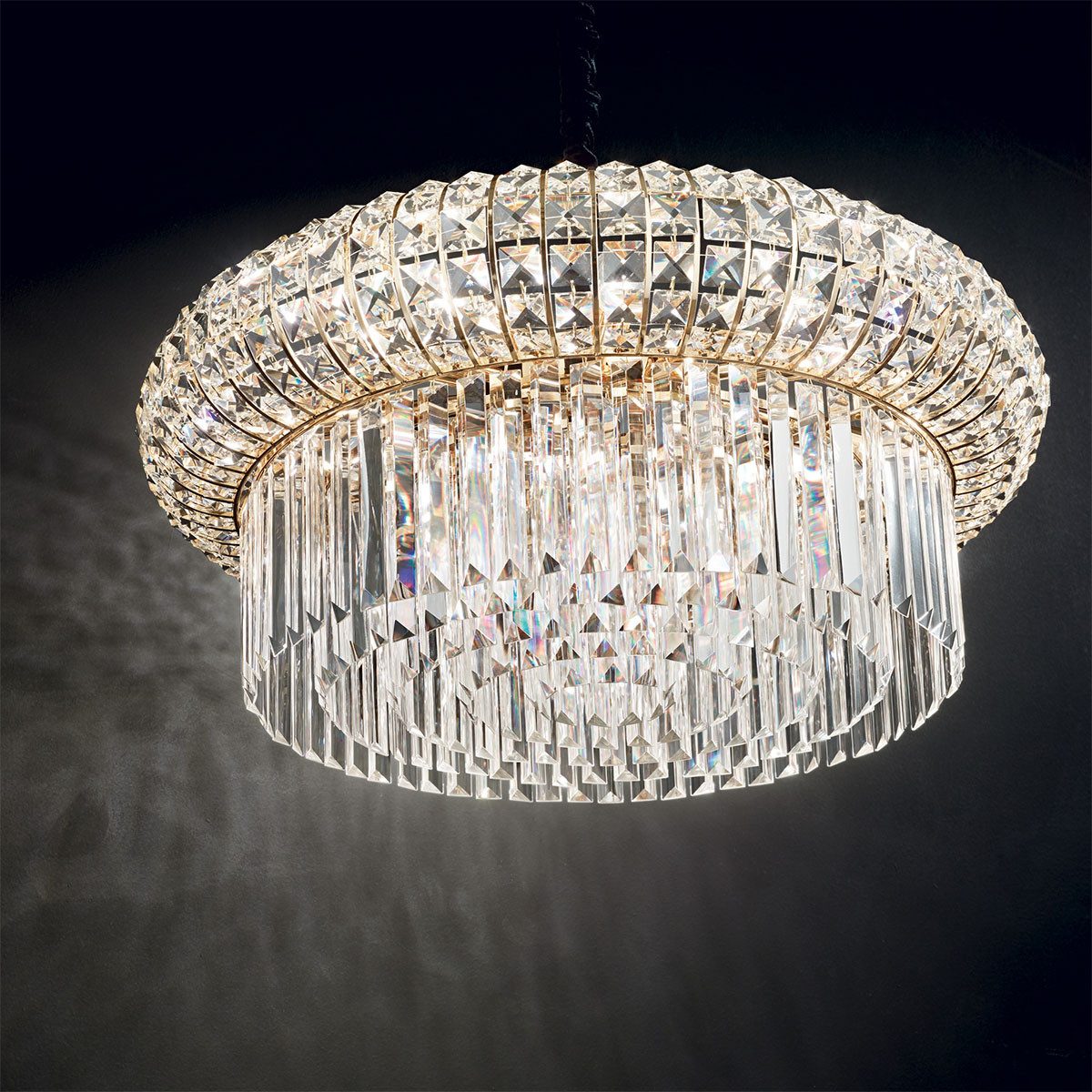 Ideal Lux Kronleuchter Ideal Lux Nabucco SP12 Kronleuchter, Ø: 60 cm, LED wechselbar, Hängelampe E14