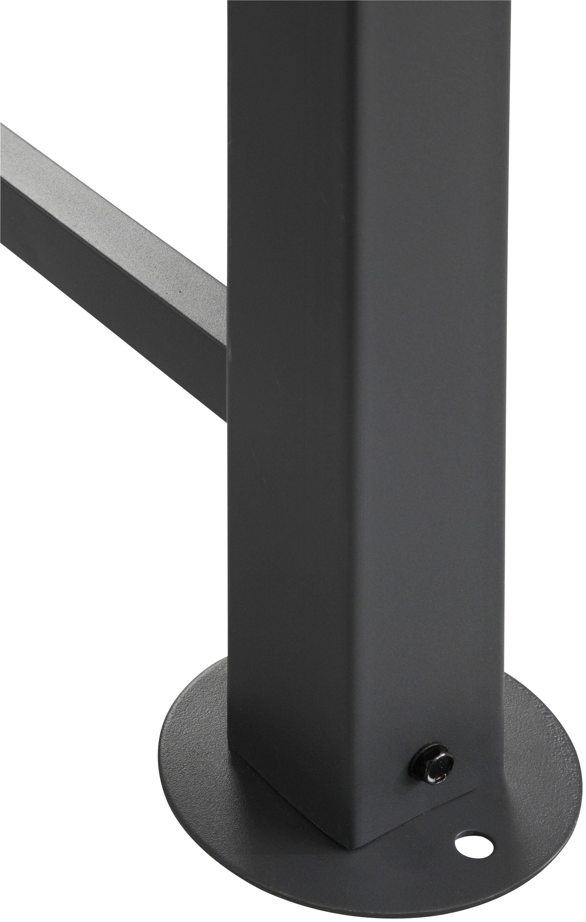 KONIFERA Grillpavillon Roma, Außenmaße BxT: 245x150 cm, Stahlgestell, Polycarbonat-Dachplatten