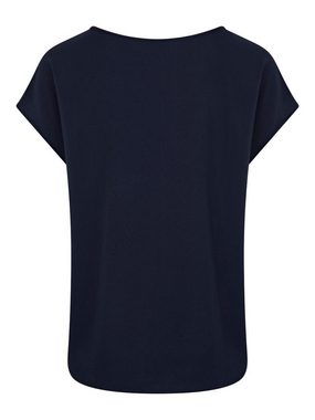 DENIMFY T-Shirt Damen Logo Printshirt Alexia C Logo Slim Fit (1-tlg) Basic Kurzarm Tee Shirt mit Rundhalsausschnitt aus 100% Baumwolle
